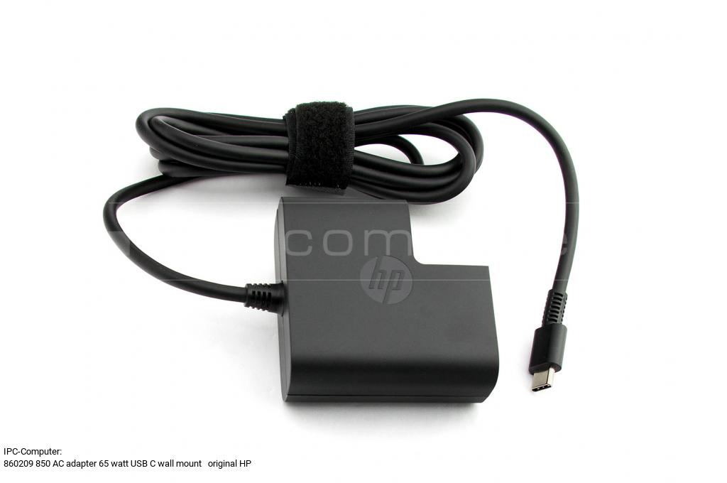 HP Inc. Ac Power Adapter 65W  860209-850, Wall Mount 3 Wire With