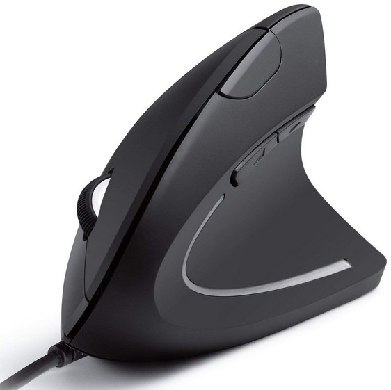 Ratón óptico Forma Vertical - Diseño ergonómico - 5 Botones - Co Ratón óptico Forma Vertical - Diseño ergonómico - 5 Botones - Co