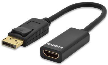 Adpatador de DisplayPort Macho a HDMI Hembra de 20 cms mic? Adpatador de DisplayPort Macho a HDMI Hembra de 20 cms mic?