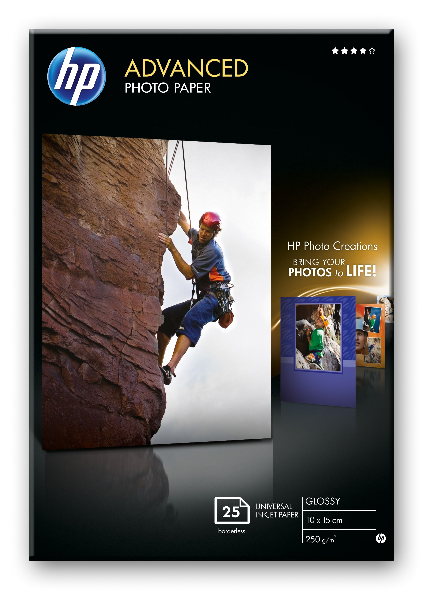 HP Paper Photo/Adv Glossy 10x15 bdl 25sh
