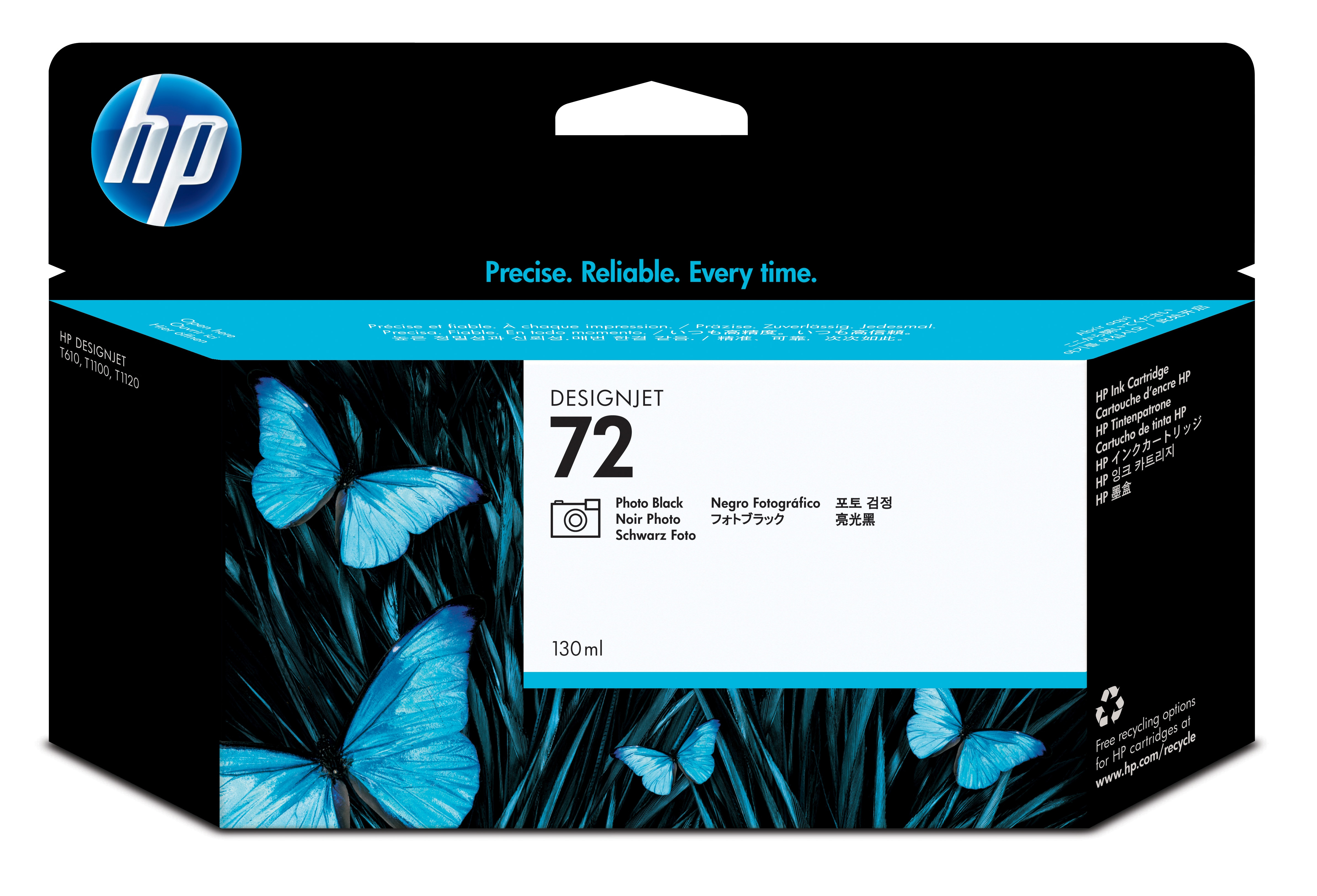 HP 72 Photo Black Ink Cart/Viv.Ink
