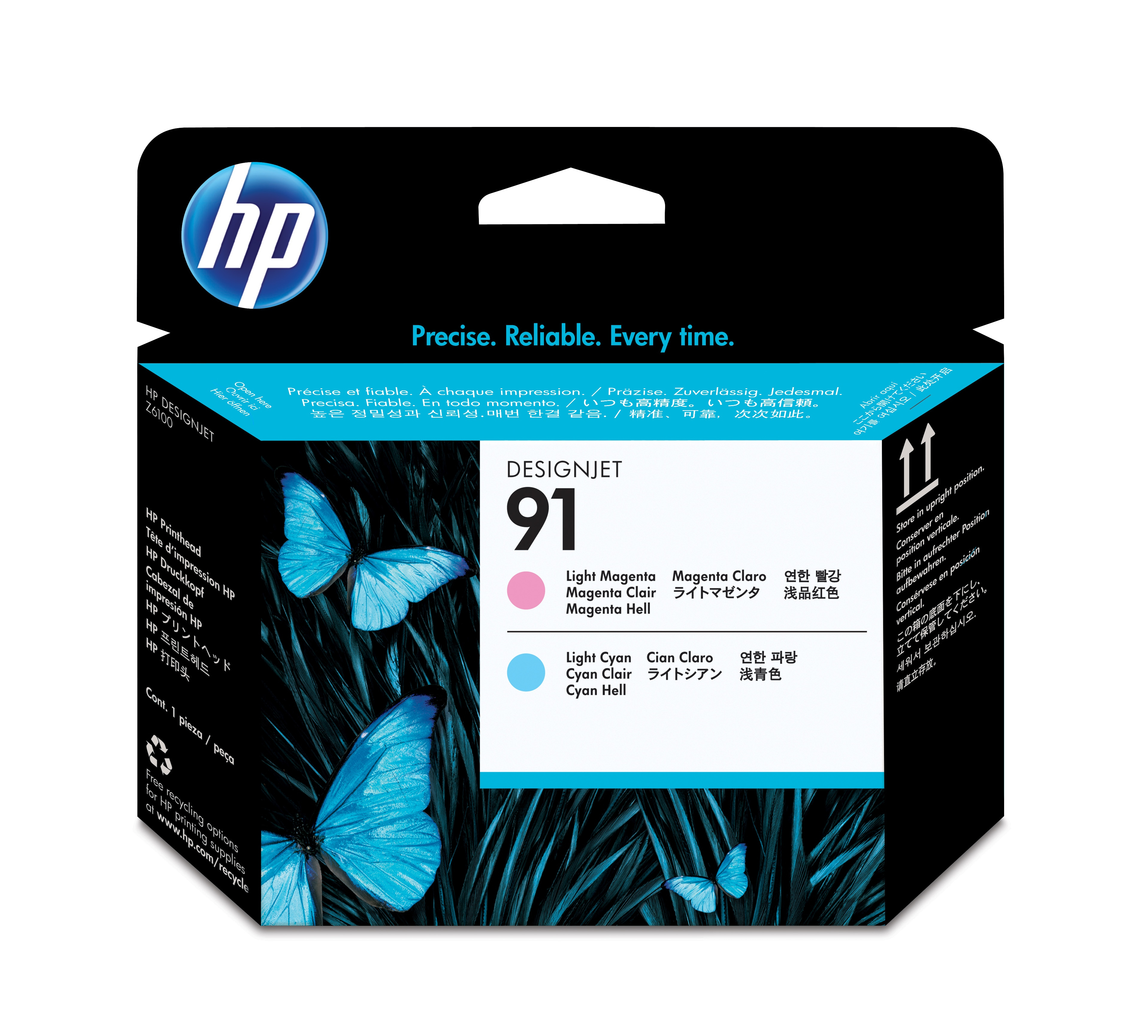 HP 91 Light Magenta+Light Cyan Printhead