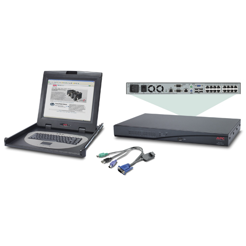 2x1x16 Dig KVM/17" Rk LCD+Svr Mod