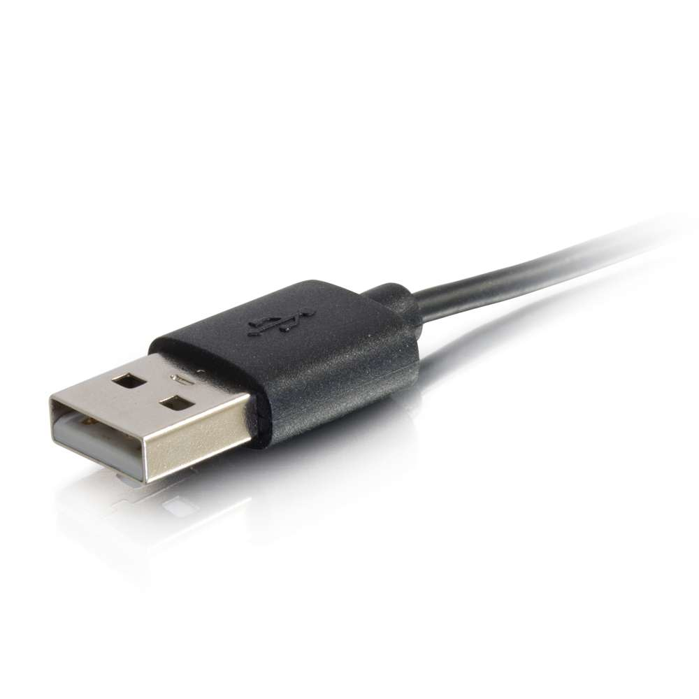 1m USB A to Lightening Cable Black