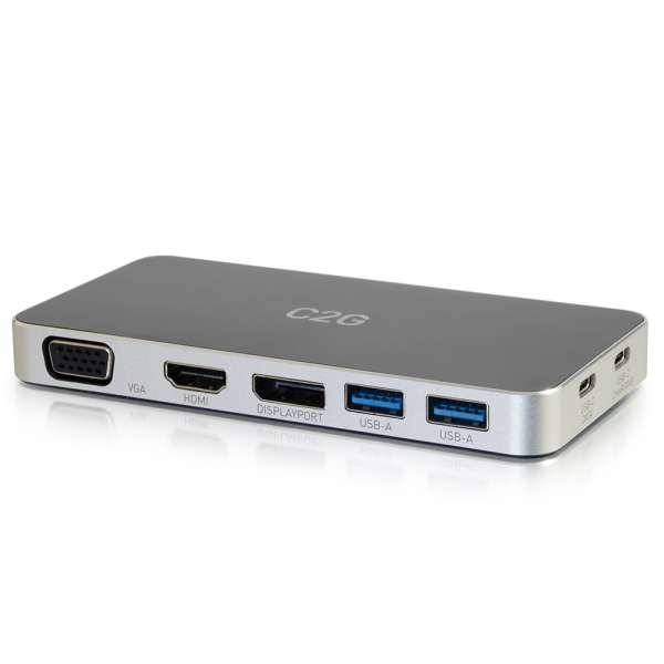 Cbl/USB C Docking Station HDMI/DP/VGA