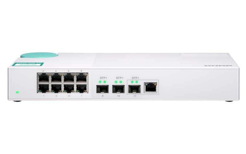 QSW-308-1C 8x1GbE T ports Three 10GbE