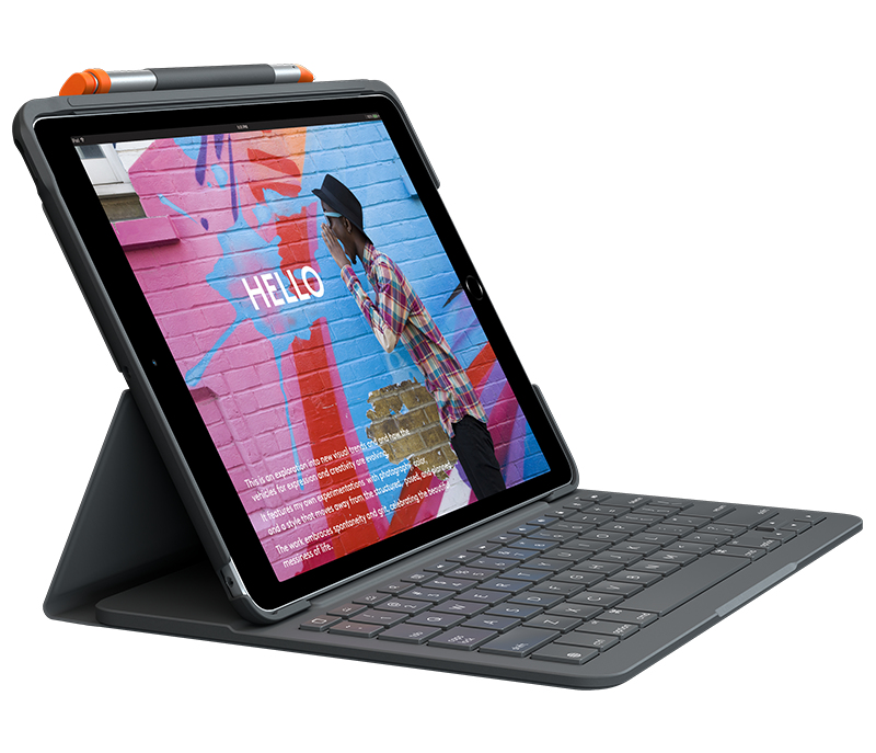 Slim Folio for iPad 7th Gen Graphite ES