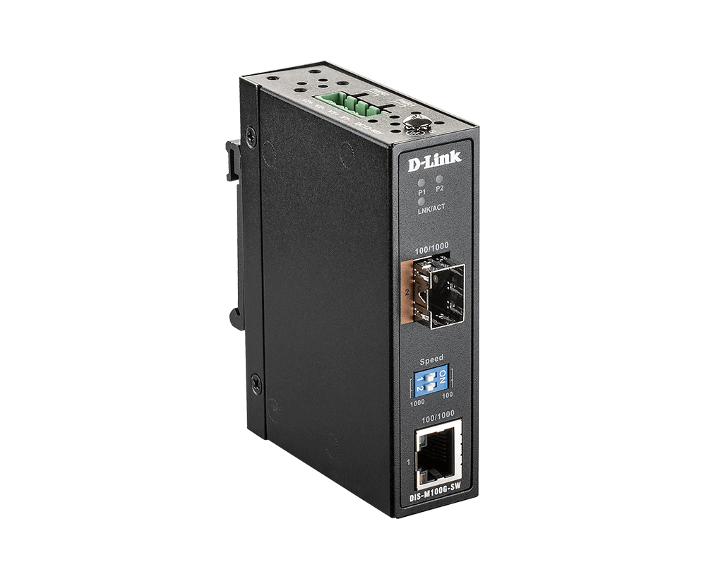 10/100/1000 Mbps to SFP Industrial Media