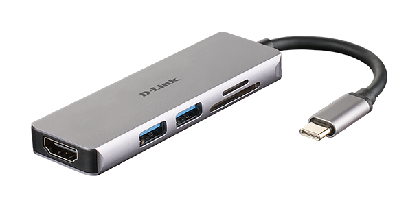 5-in-1 USB-C Hub HDMI/microSD Reader