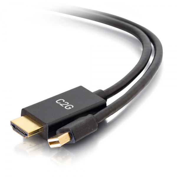 0.9m mDP to HDMI Cable 4K Passive Black