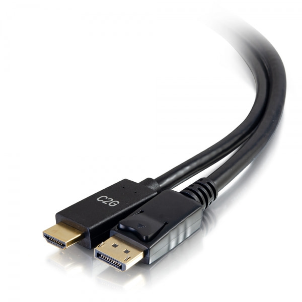 0.9m DP to HDMI Cable 4K Passive Black