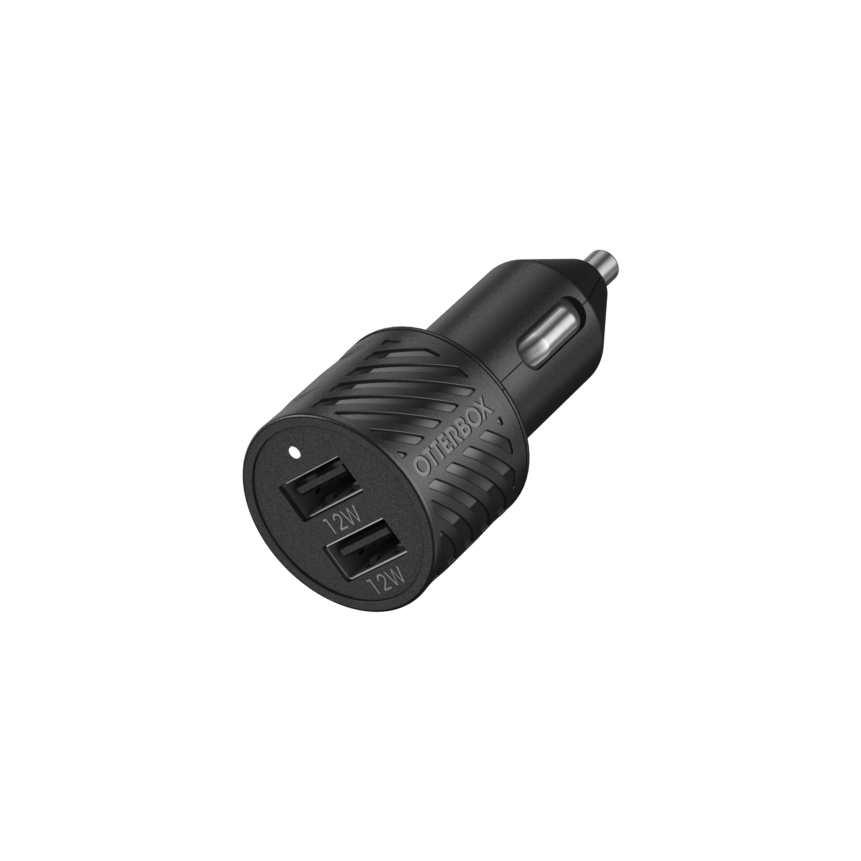 Car Charger 24W 2 X USB A 12W Black