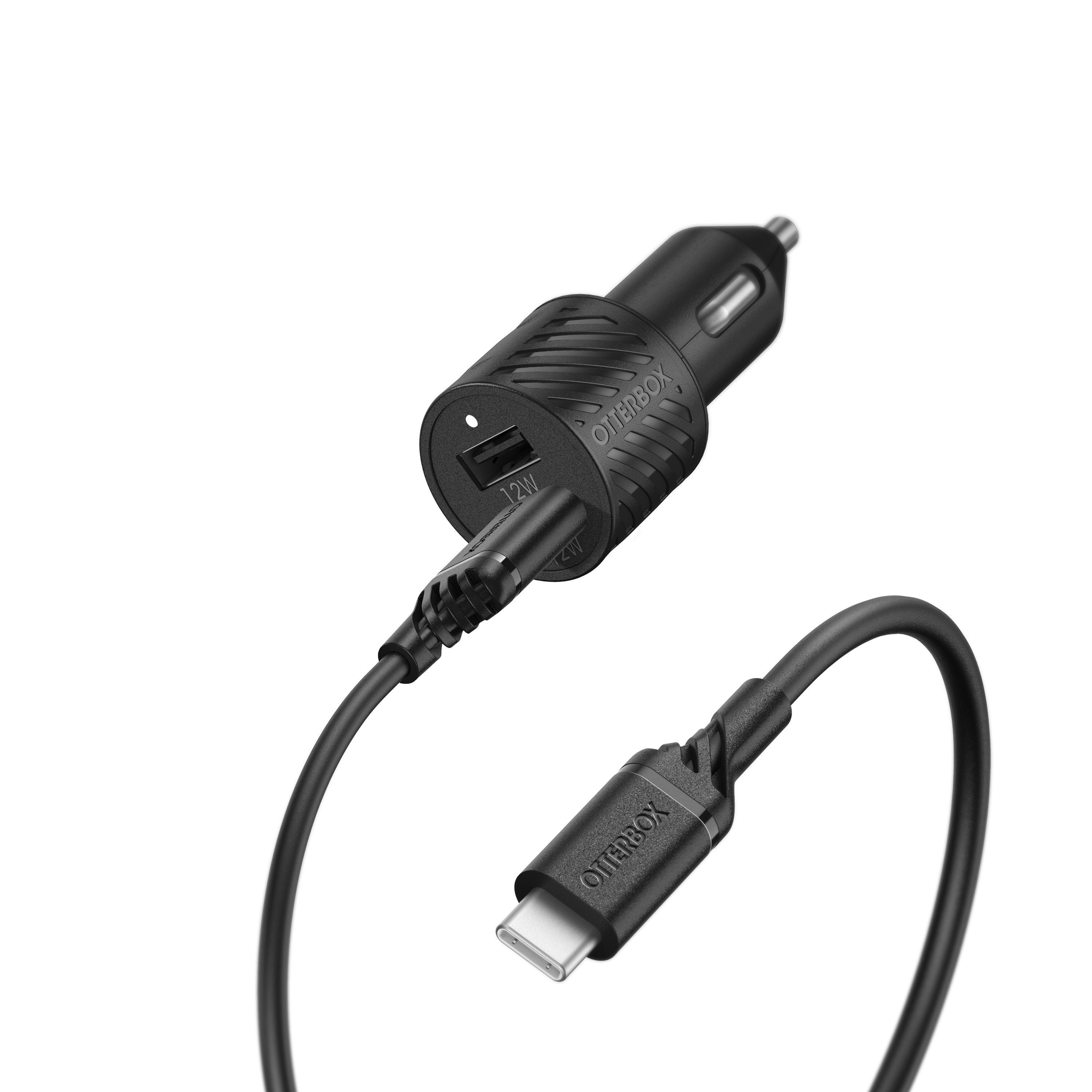Car PACK 2USB A12W+USB A-C Cable 1M BLK